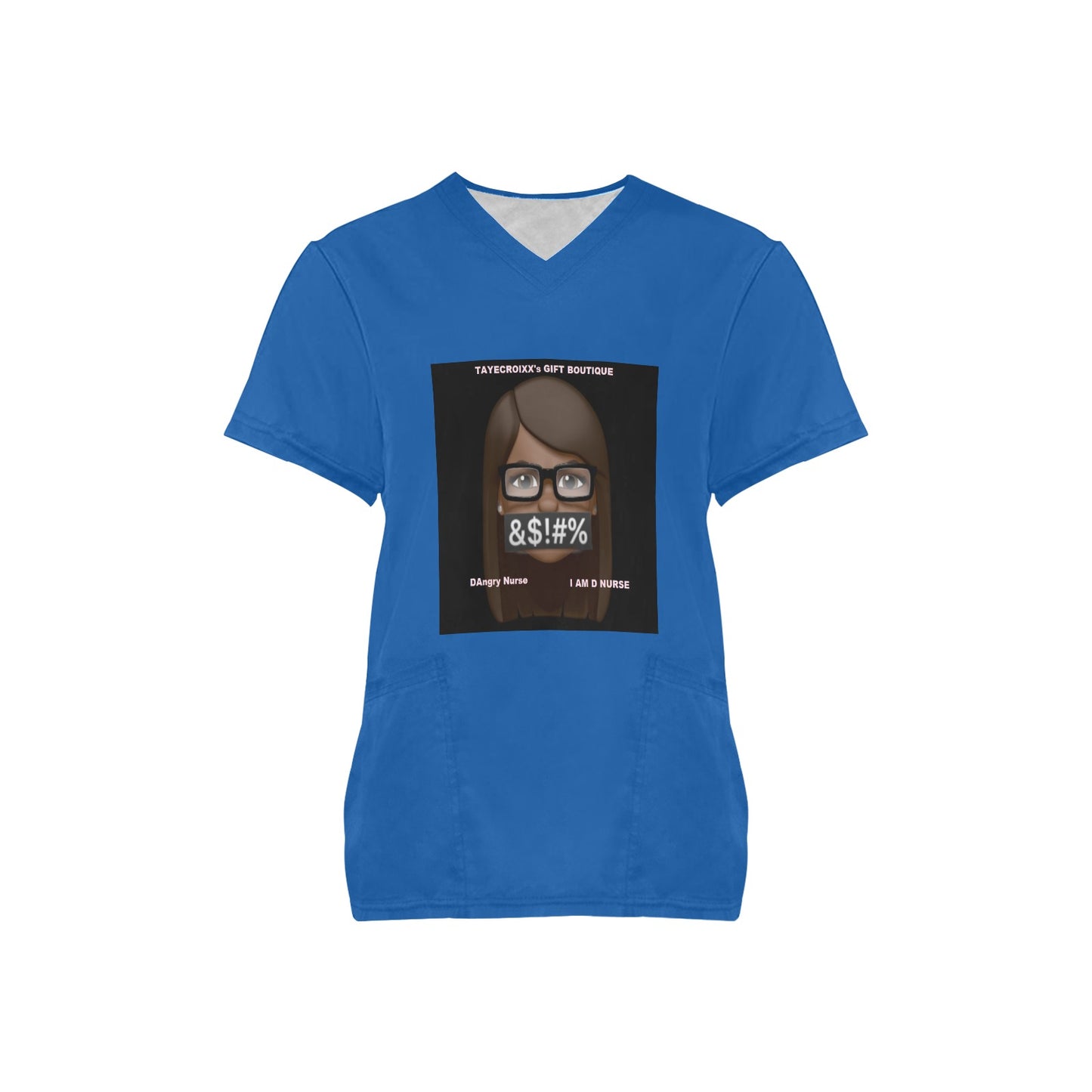 DAngry Nurse Scrub Top