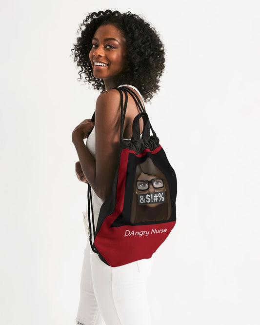 red Canvas Drawstring Bag