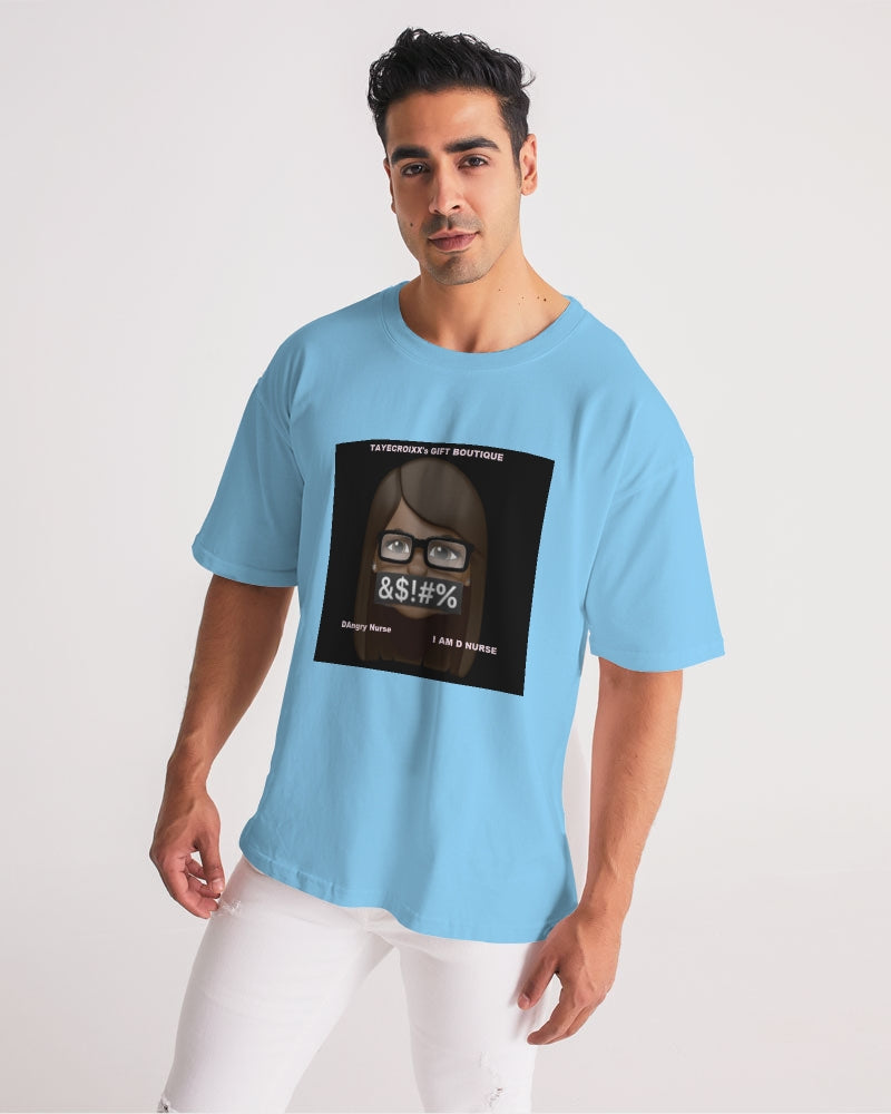 Angry pastel blue Men's Premium Heavyweight Tee