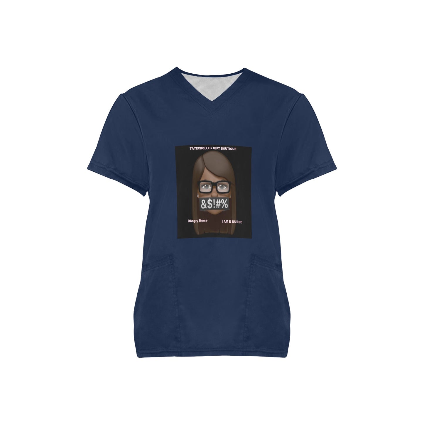 I AM D NURSE Scrub top