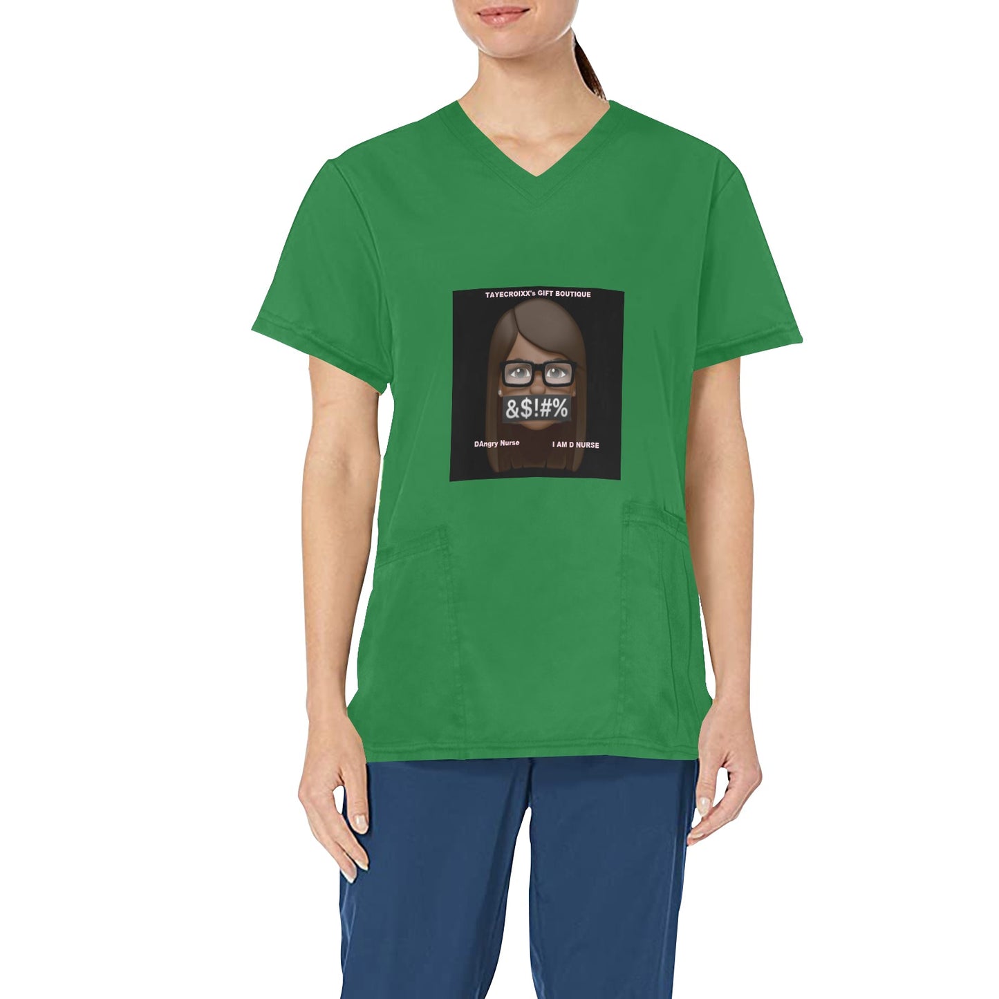 DAngry Nurse Scrub Top