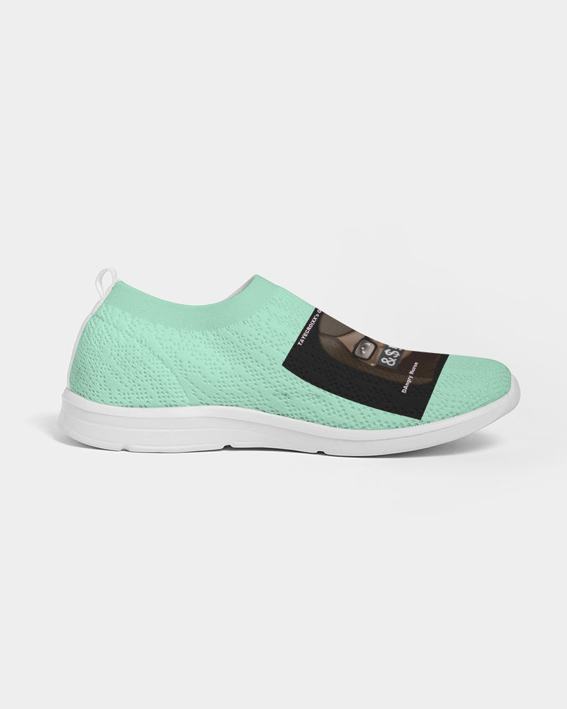 Angry pastel green Women's Slip-On Flyknit Shoe