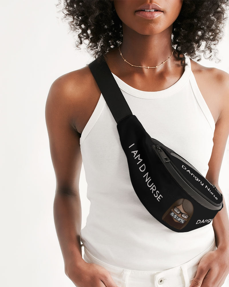 Angry black Crossbody Sling Bag