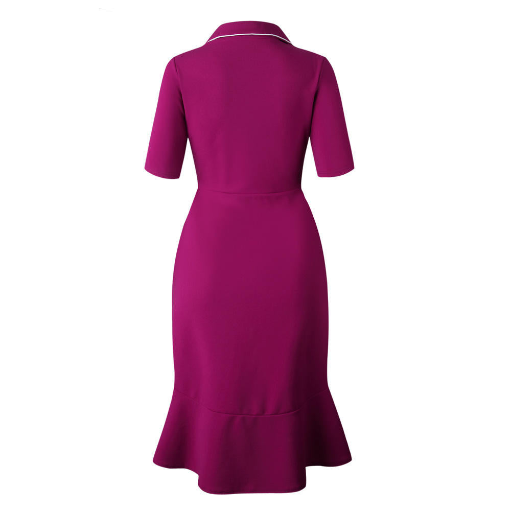 Women's Plus Size Women's Temperament Dress