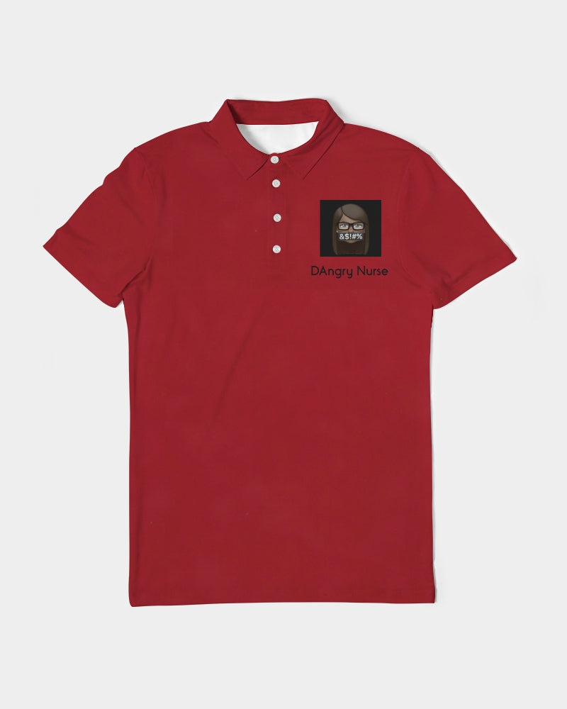 red Men's Slim Fit Short Sleeve Polo