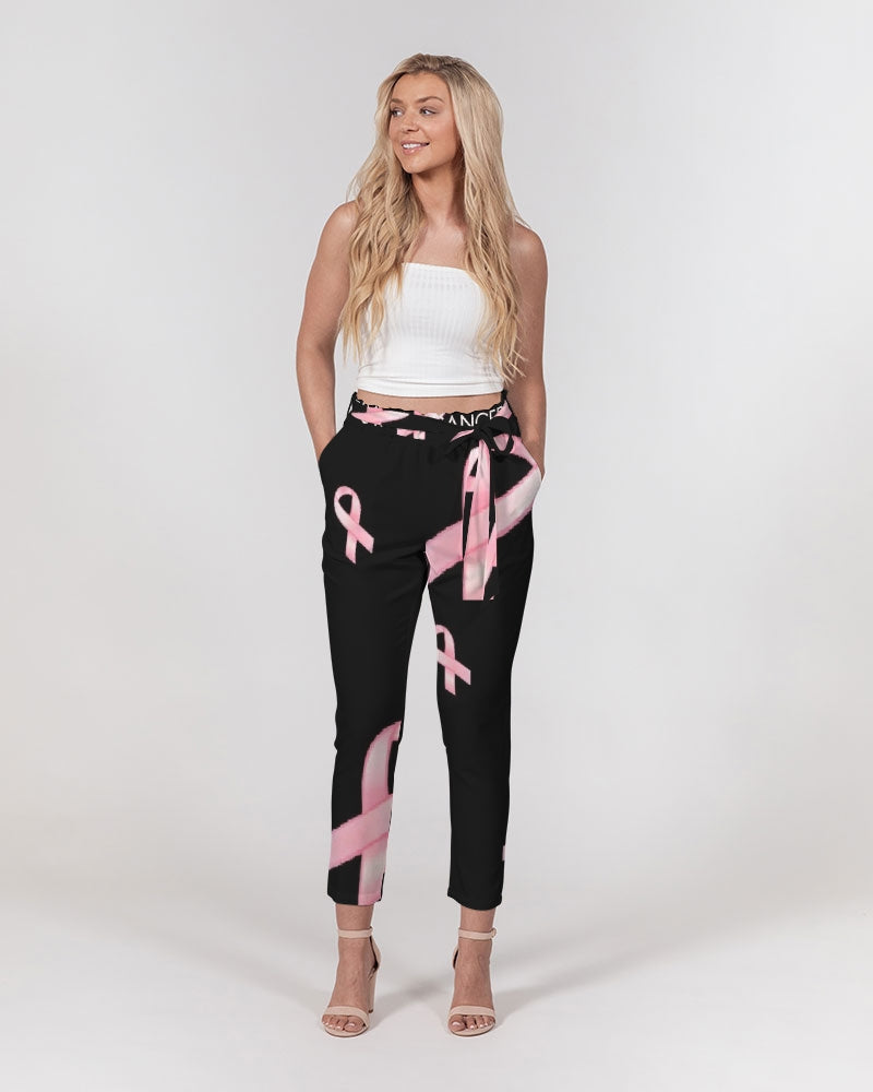 Special Edition F&$!#%K CANCER Women's Belted Tapered Pants