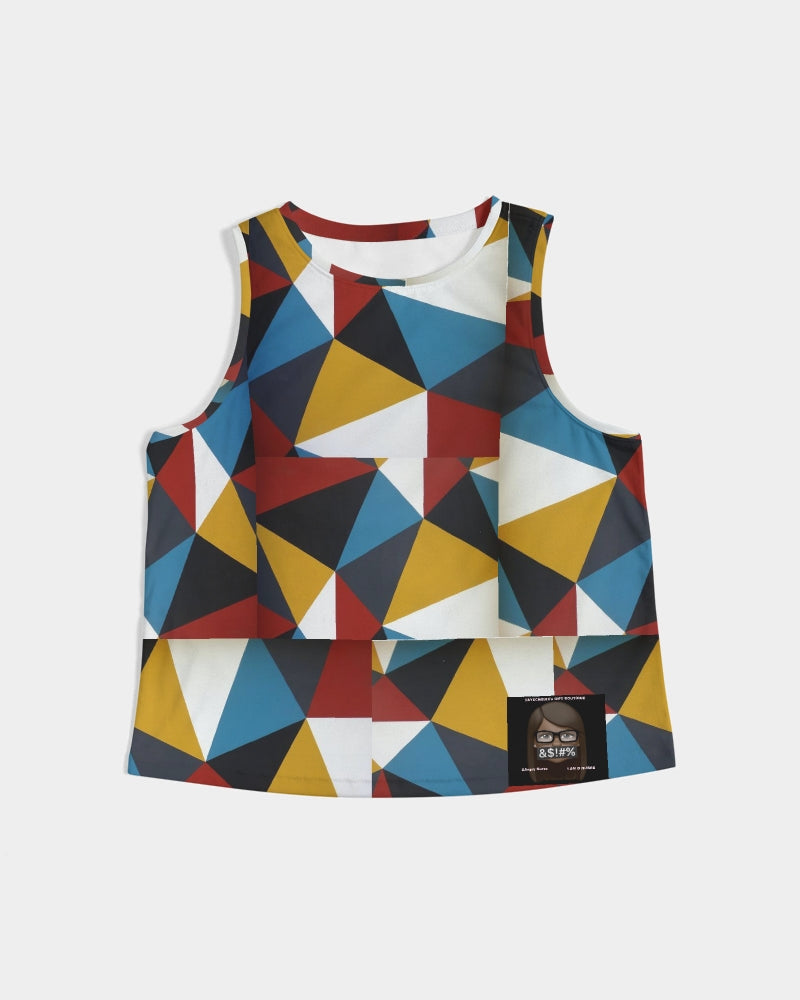 Angry Triangles Women's Cropped Tank