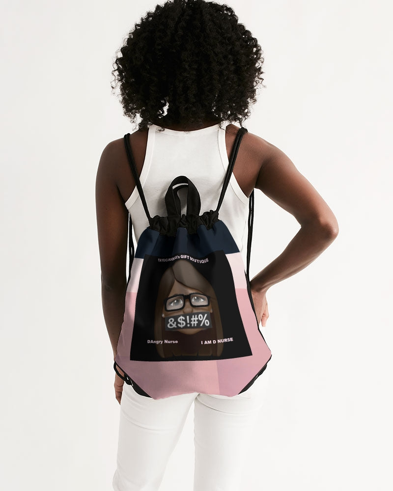 Angry stripes Canvas Drawstring Bag