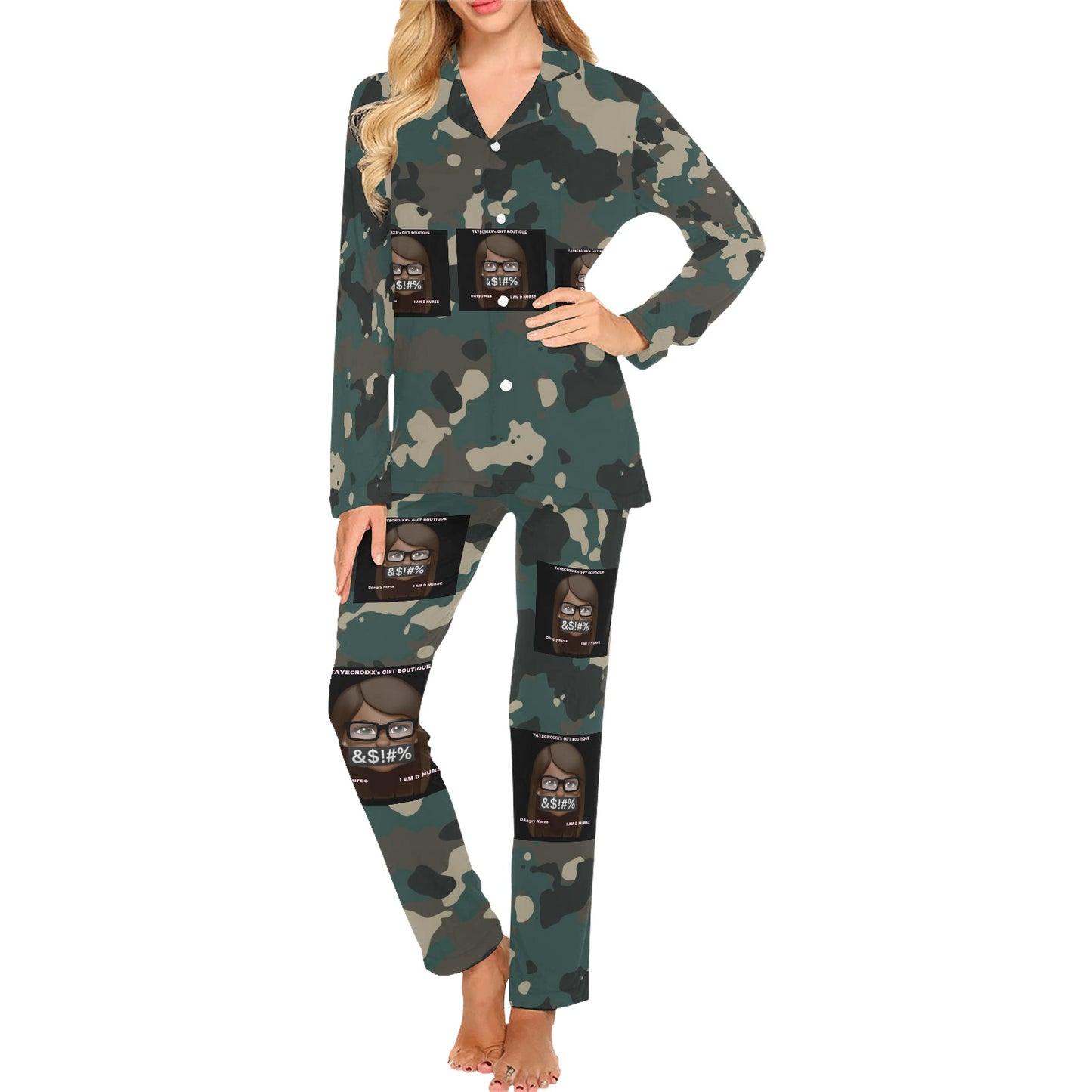 Women's Long Pajama Set