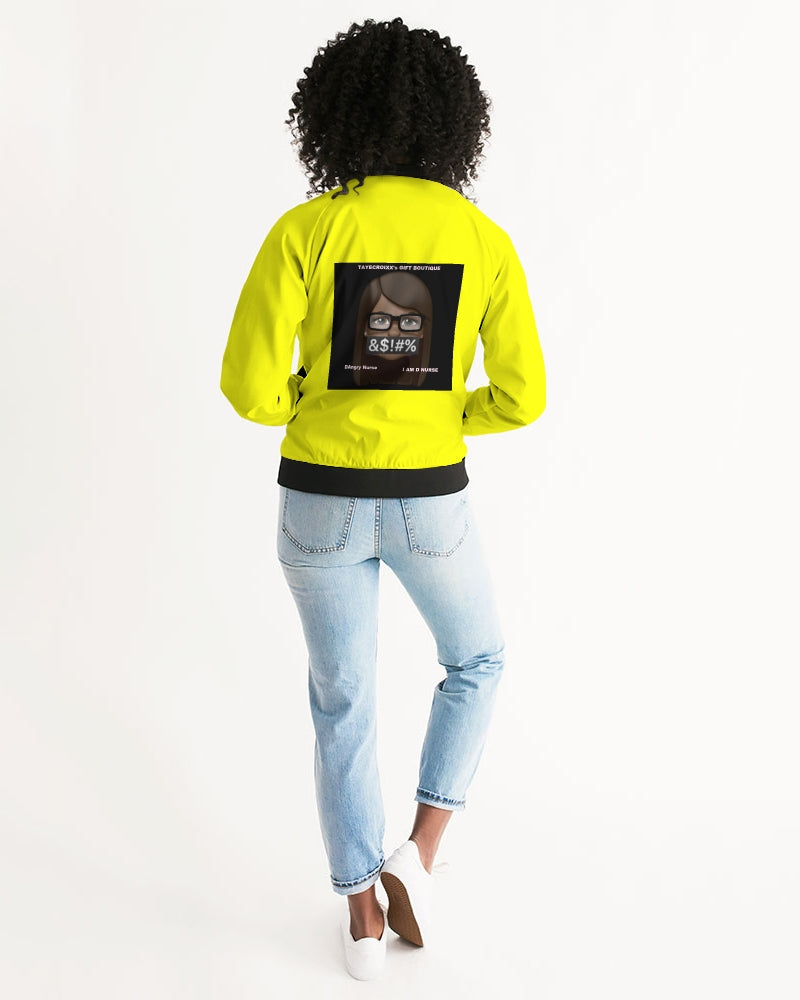 Angry Yellow Women's Bomber Jacket