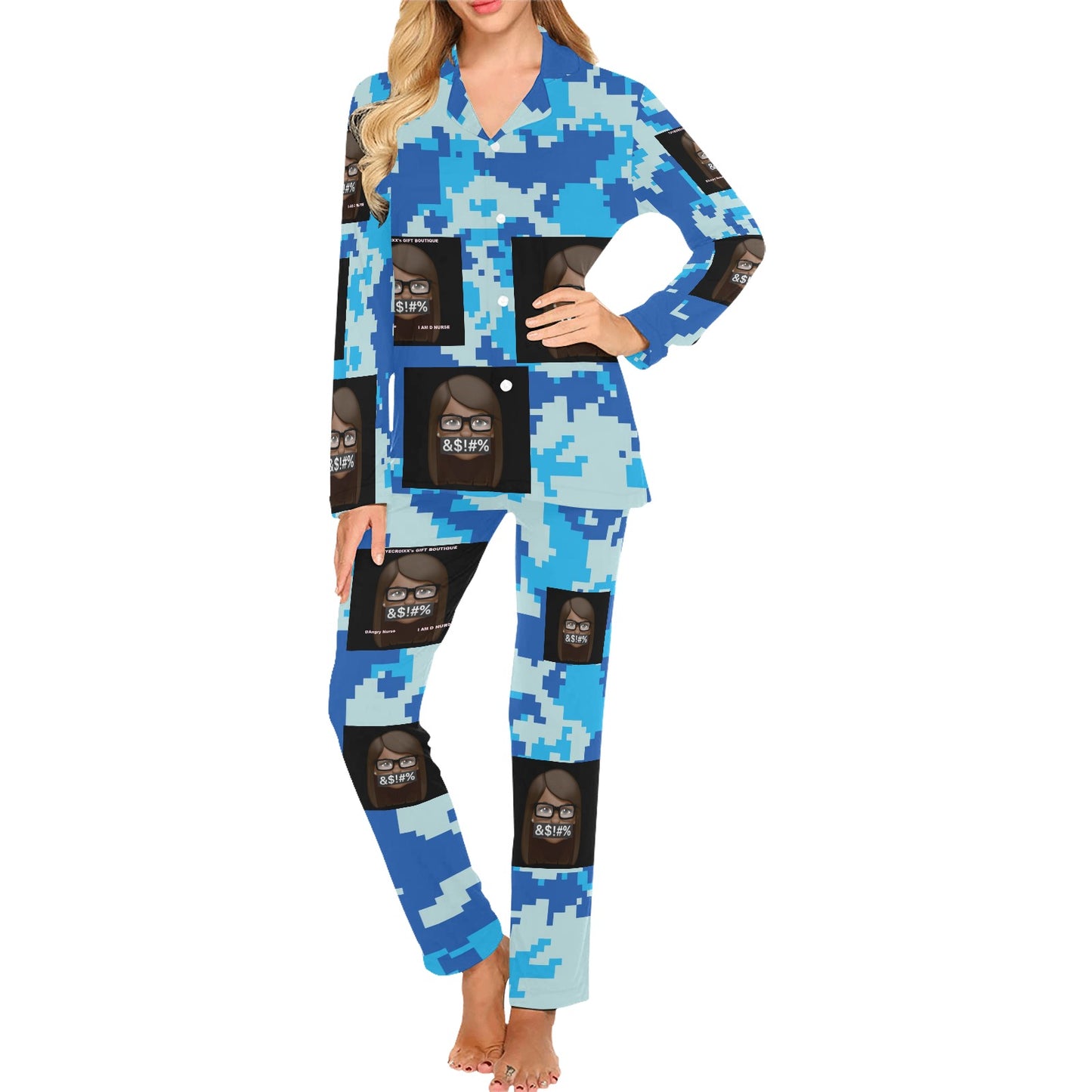 Women's Long Pajama Set