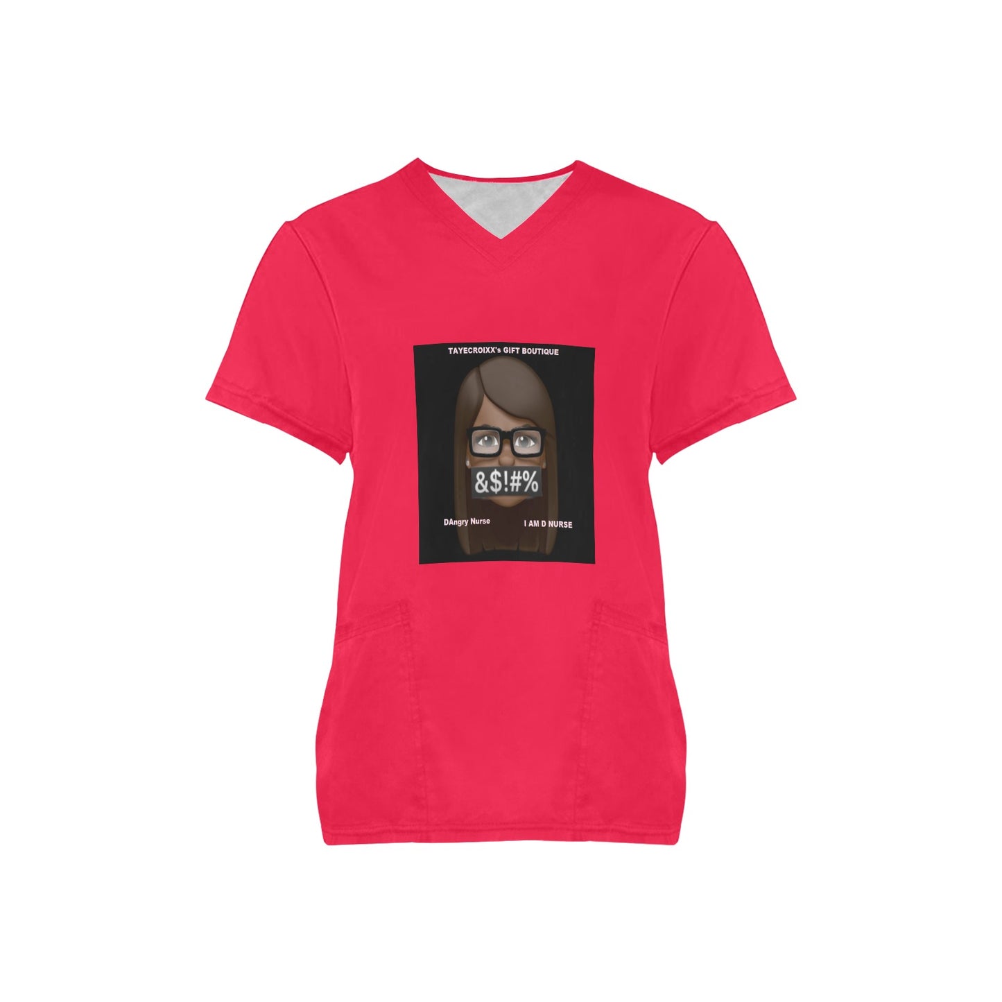 I AM D NURSE Scrub top