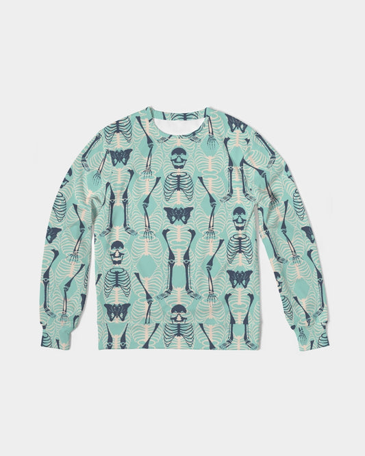 ANGRY SKELeton Men's Classic French Terry Crewneck Pullover