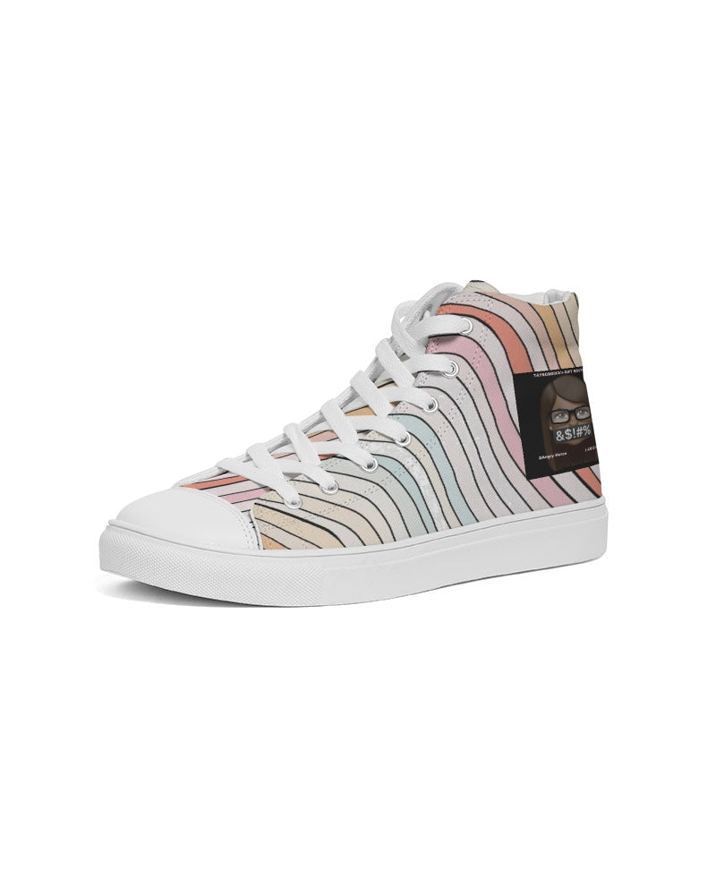 Angry waves Women's Hightop Canvas Shoe