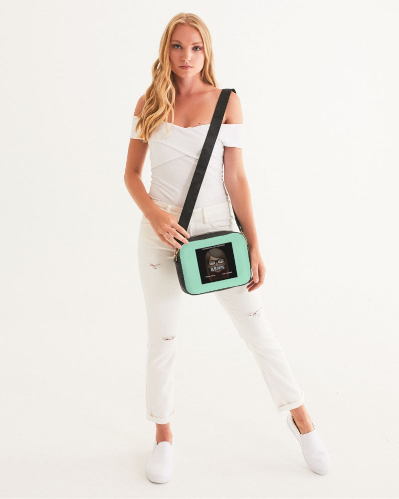 Angry pastel green Crossbody Bag