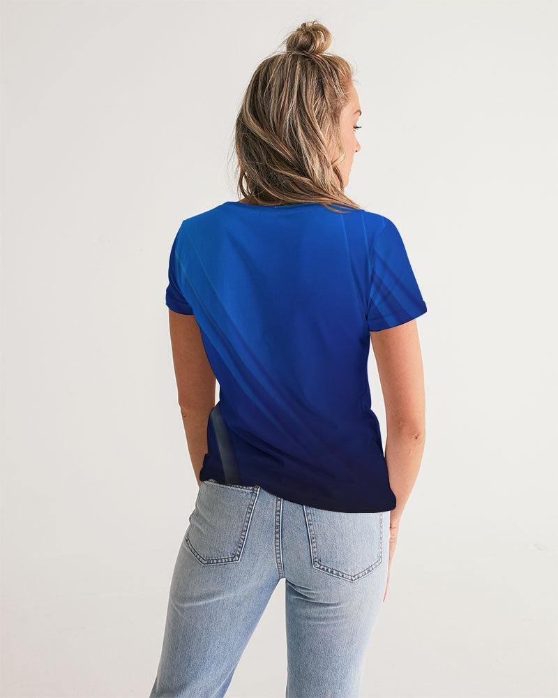 Angry Blue Women's V-Neck Tee