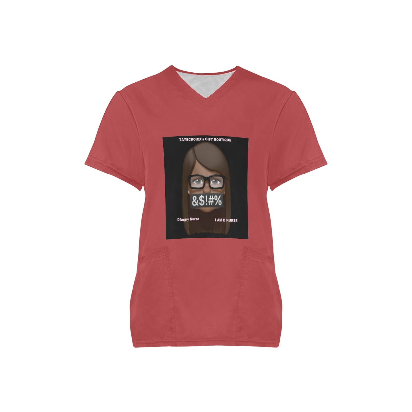 DAngry Nurse Scrub Top