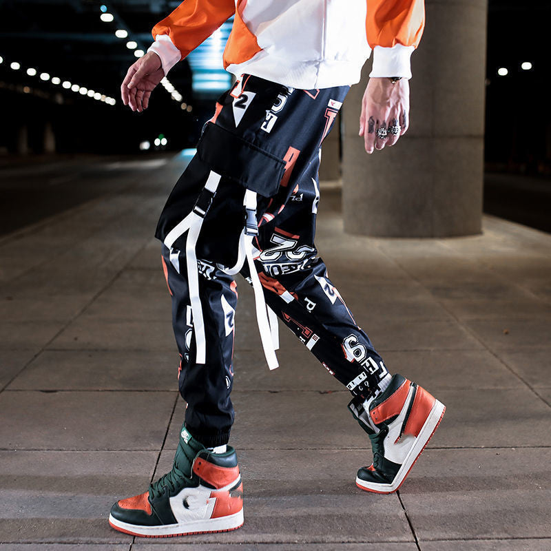 Overalls men's cropped casual pants