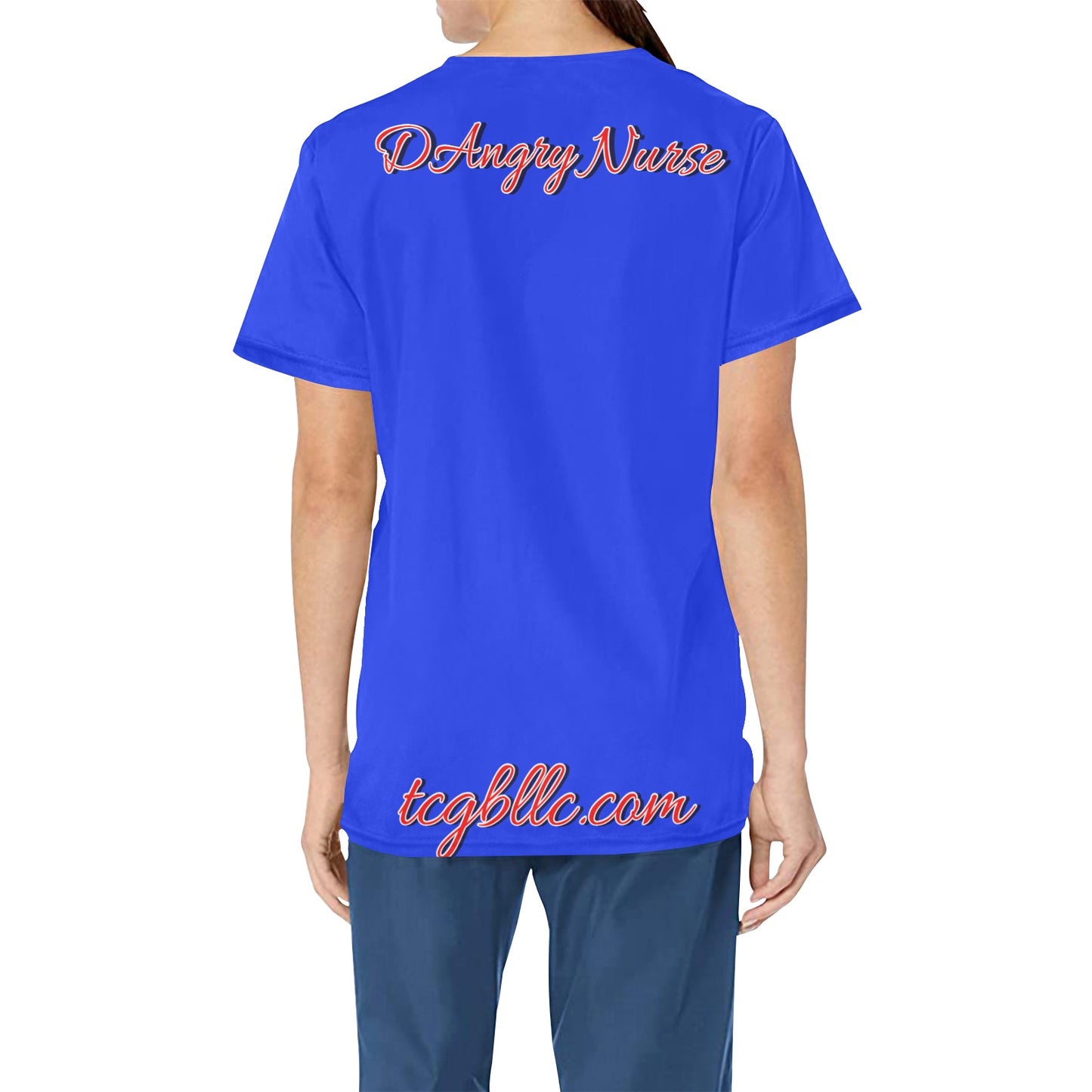 DAngry Nurse Scrub Top