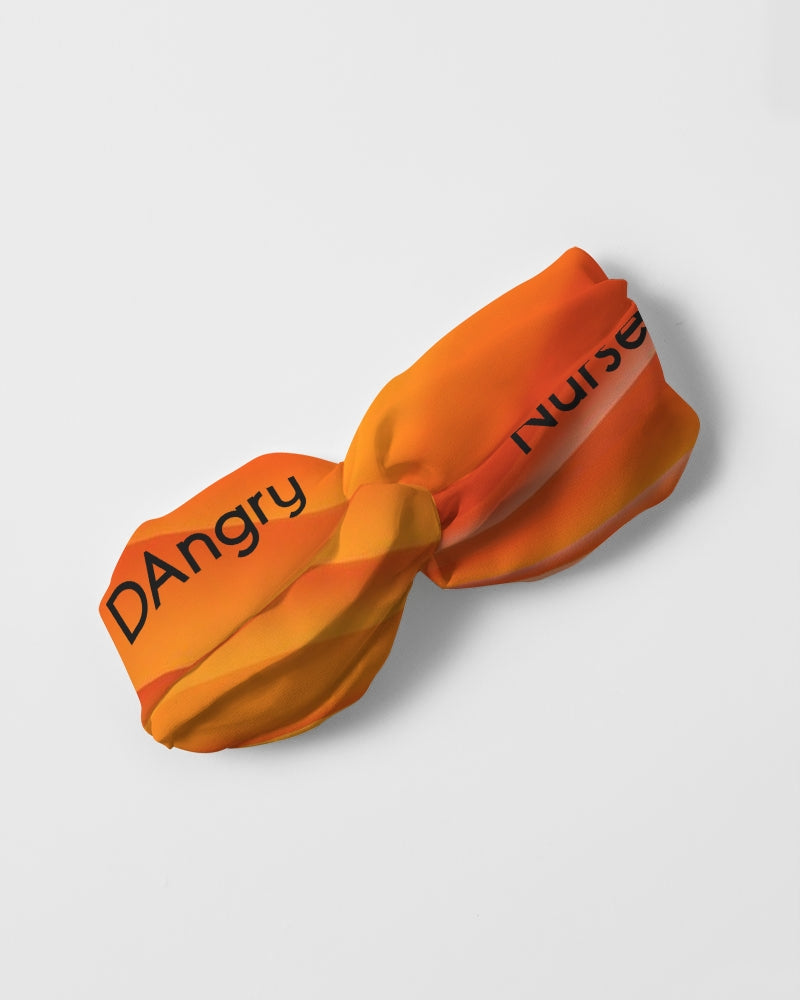 angry orange Twist Knot Headband Set