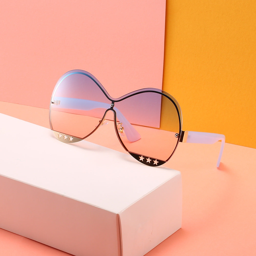 Women's Fashion Hollow Pentagram Sunglasses