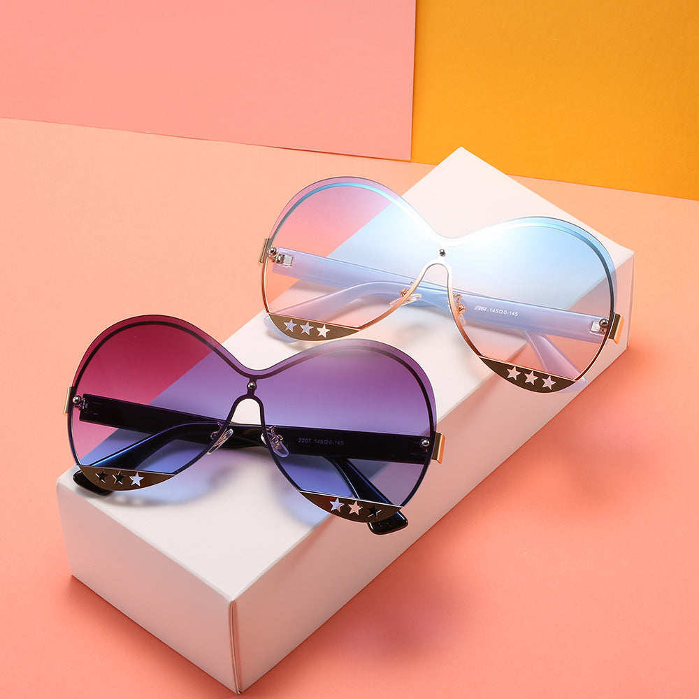 Women's Fashion Hollow Pentagram Sunglasses