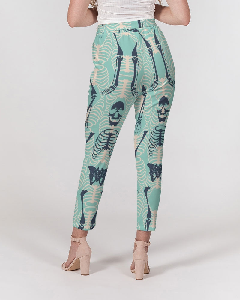 ANGRY SKELeton Women's Belted Tapered Pants