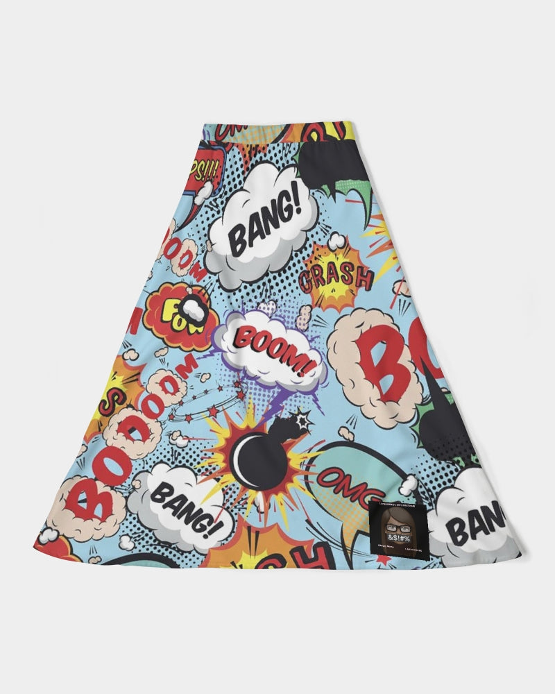 Angry sounds Women's A-Line Midi Skirt