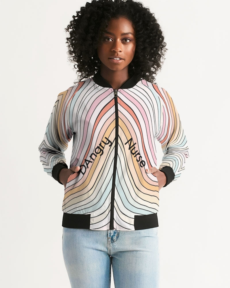 Angry waves Women's Bomber Jacket
