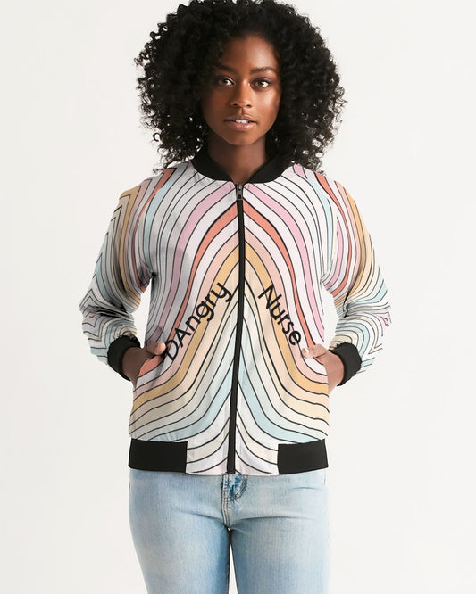 Angry waves Women's Bomber Jacket