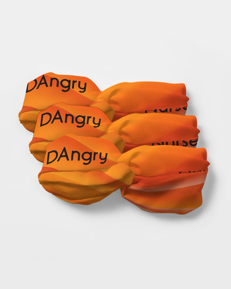 angry orange Twist Knot Headband Set