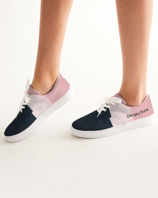 Angry stripes Women's Lace Up Canvas Shoe