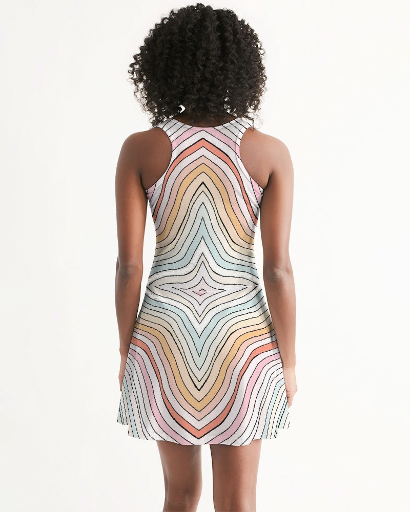 Angry waves Women's Racerback Dress