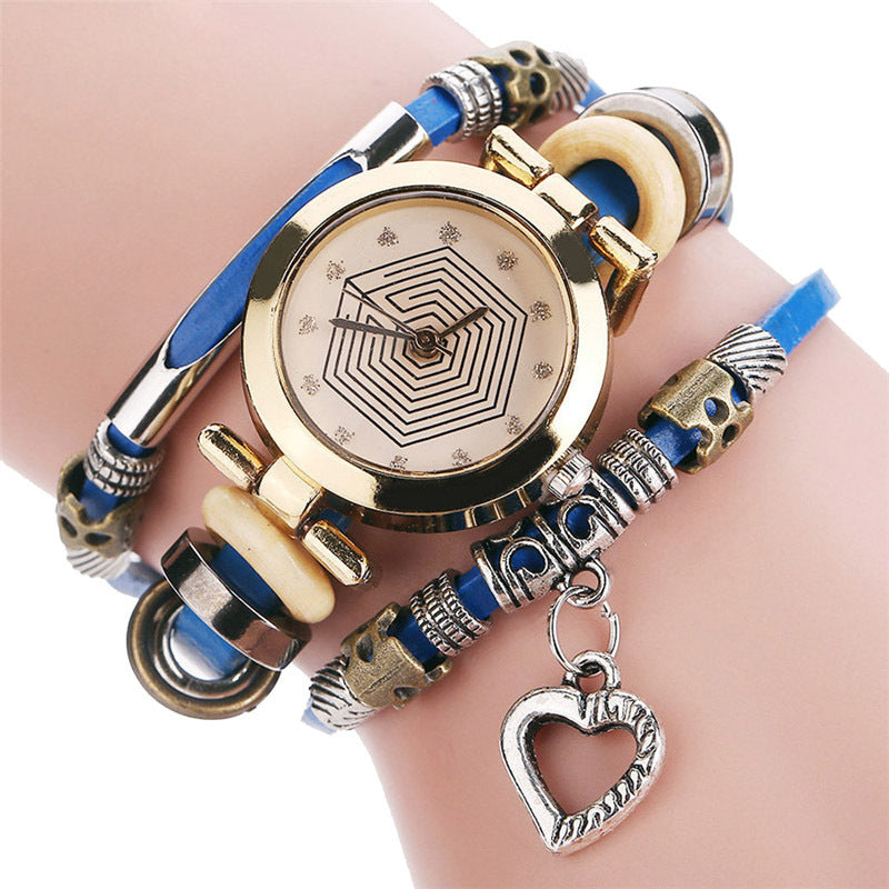 European And American Explosive Retro Bracelet Ladies Quartz Watch