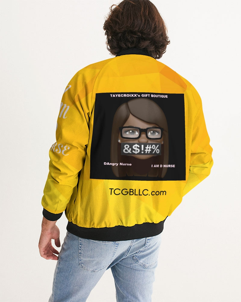 vector-yellow Men's Bomber Jacket