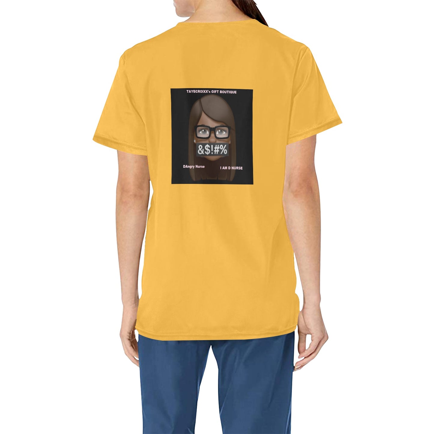 DAngry Nurse Scrub Top