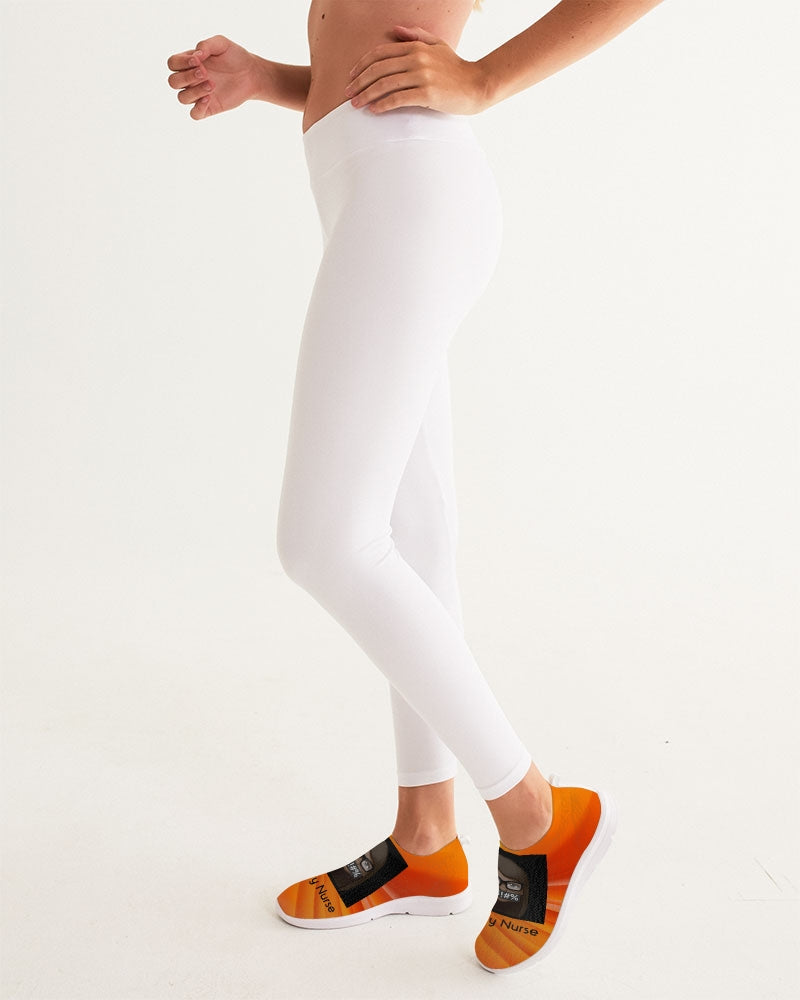 angry orange Women's Slip-On Flyknit Shoe