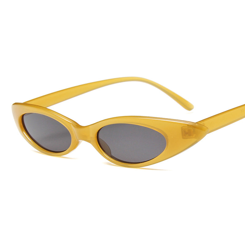 Small Frame Cat Eye Sunglasses Bright Jelly Retro