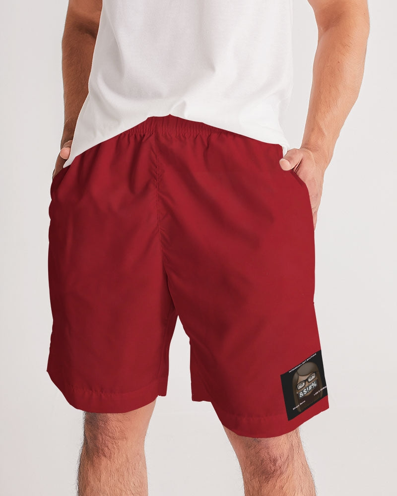 red Men's Jogger Shorts