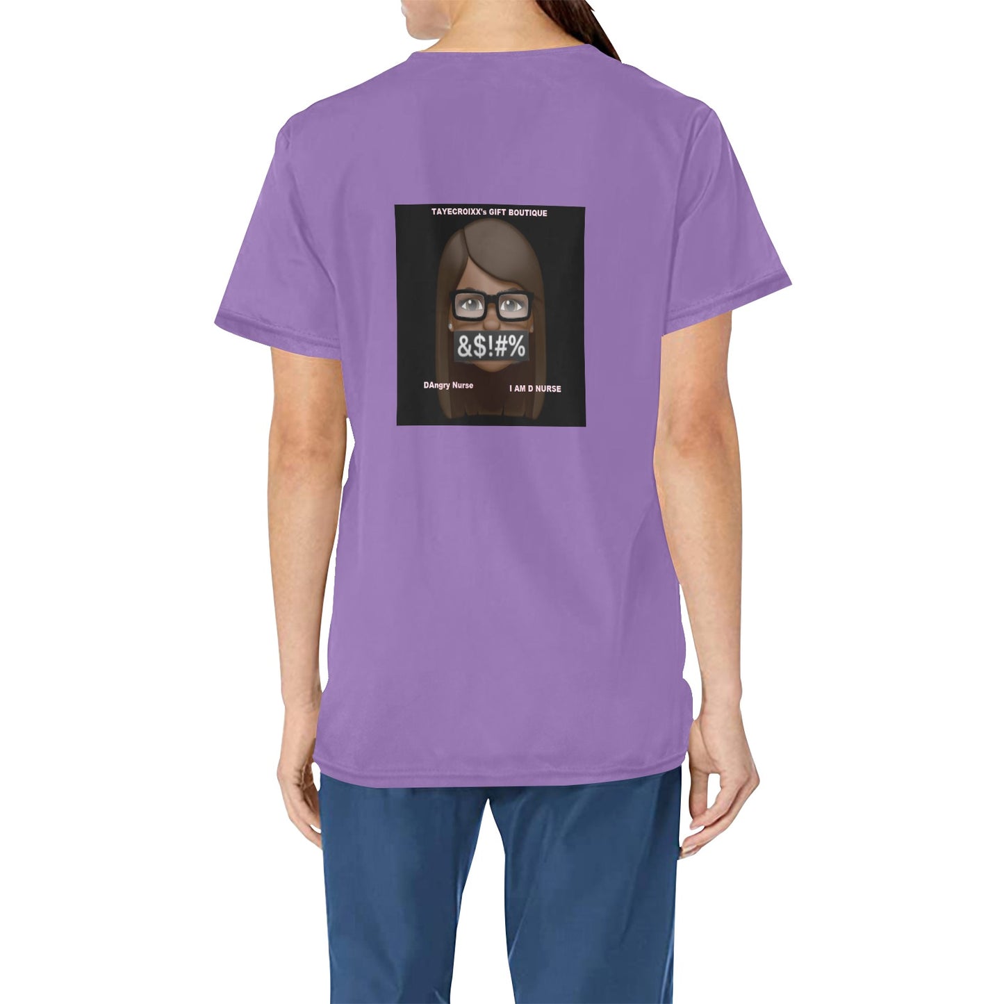 DAngry Nurse Scrub Top