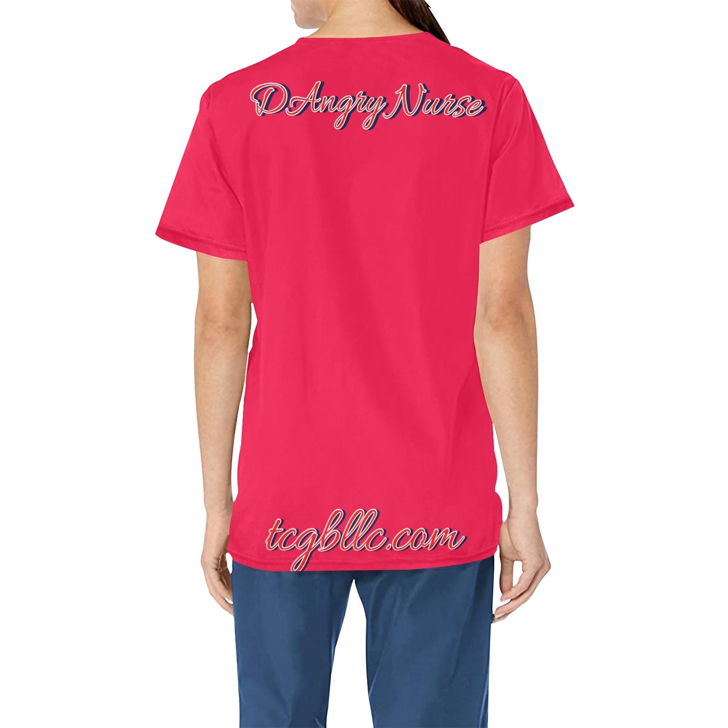 DAngry Nurse Scrub Top