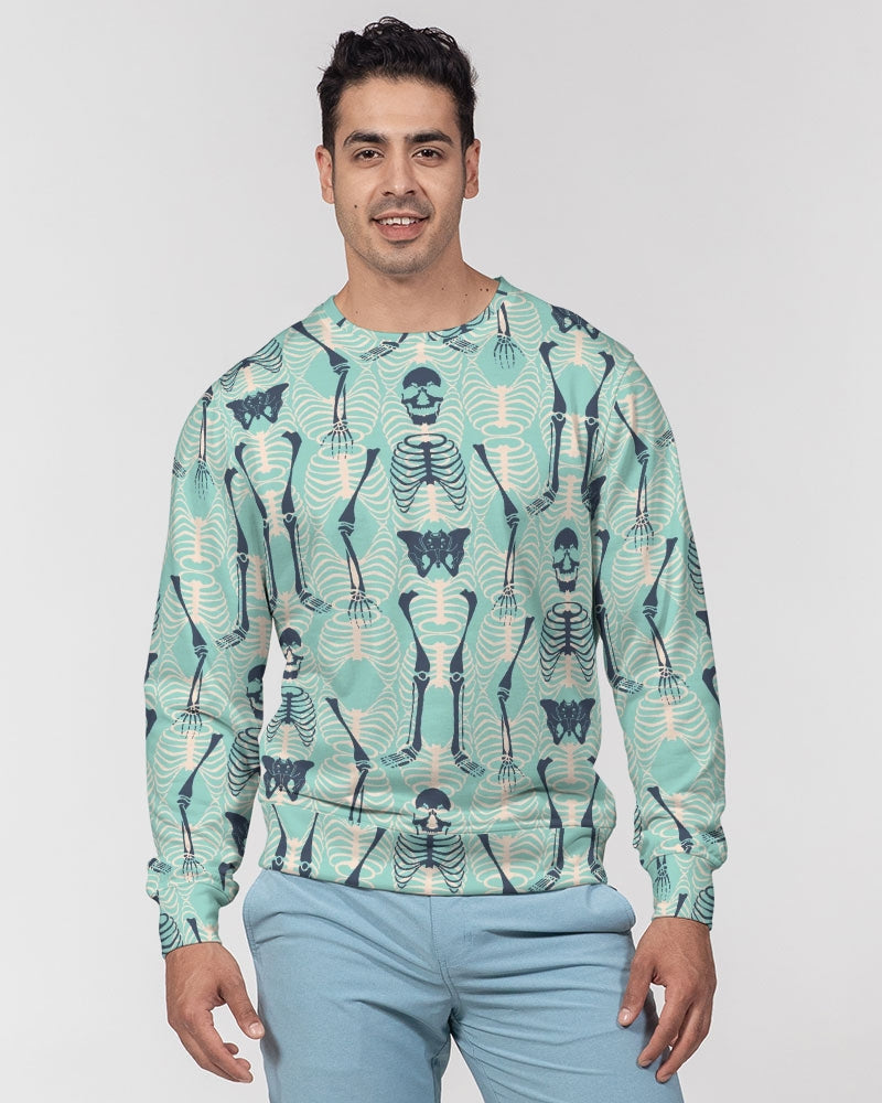 ANGRY SKELeton Men's Classic French Terry Crewneck Pullover