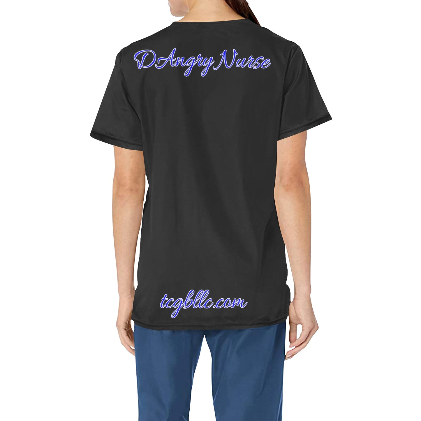 DAngry Nurse Scrub Top