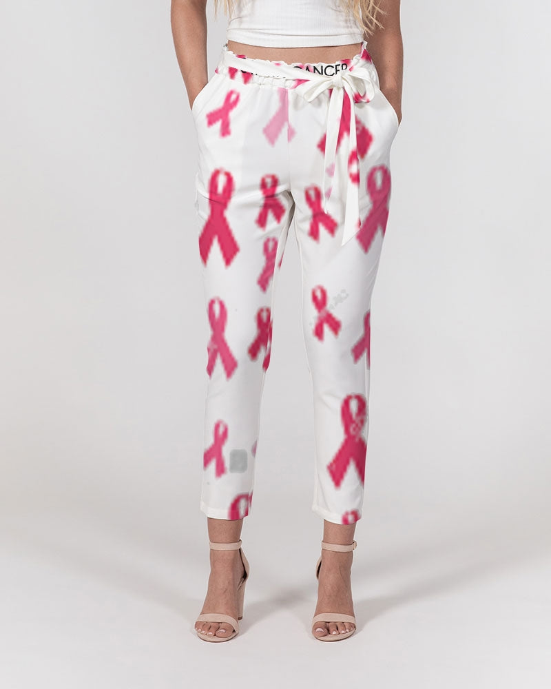 Special Edition F&$!#%K CANCER Women's Belted Tapered Pants