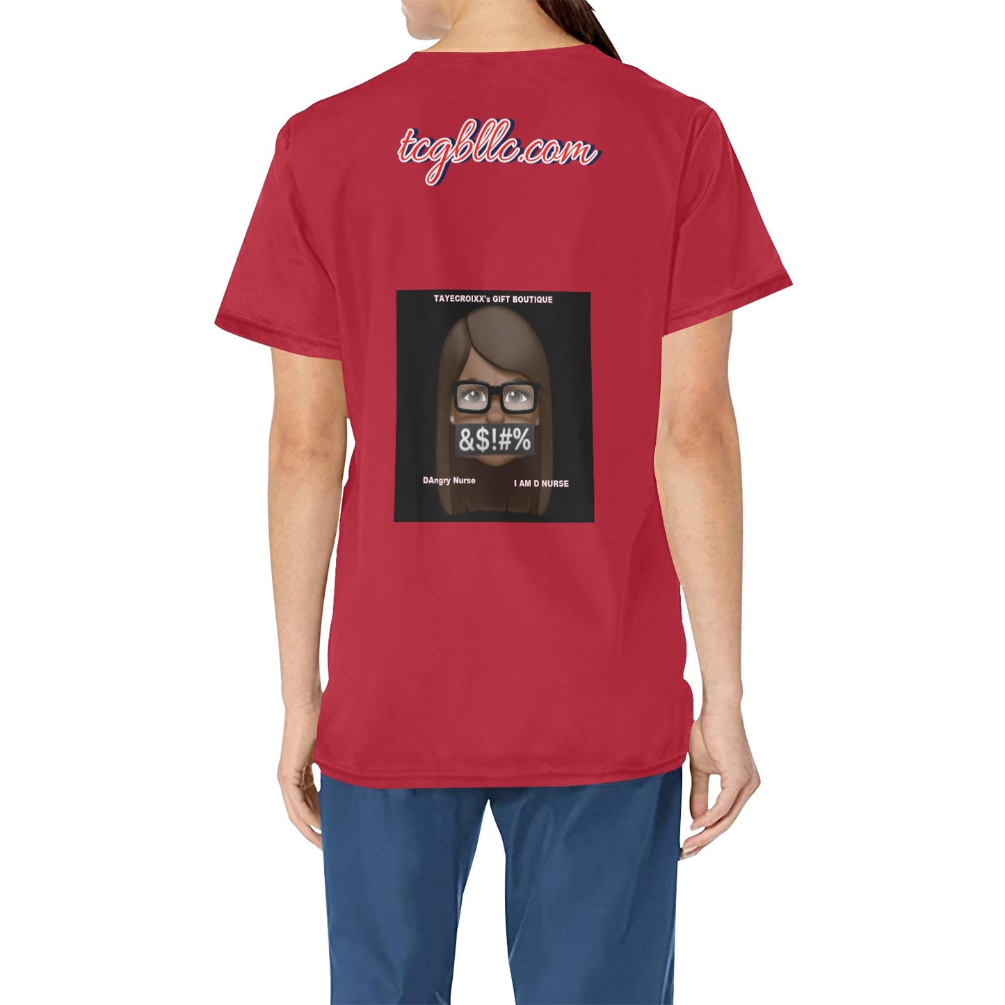 DAngry Nurse Scrub Top