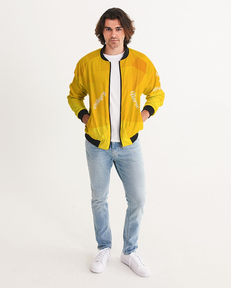 vector-yellow Men's Bomber Jacket