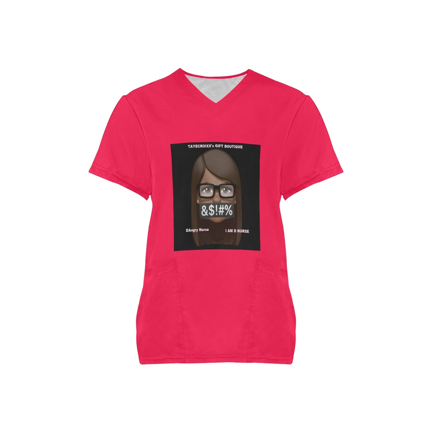 DAngry Nurse Scrub Top