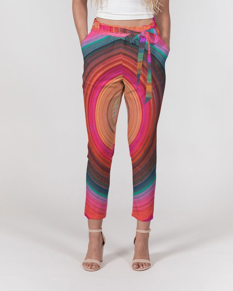 Angry eye Women's Belted Tapered Pants