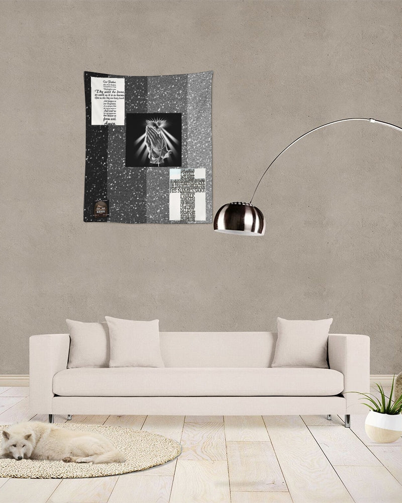 black prayer Tapestry 51"x60"