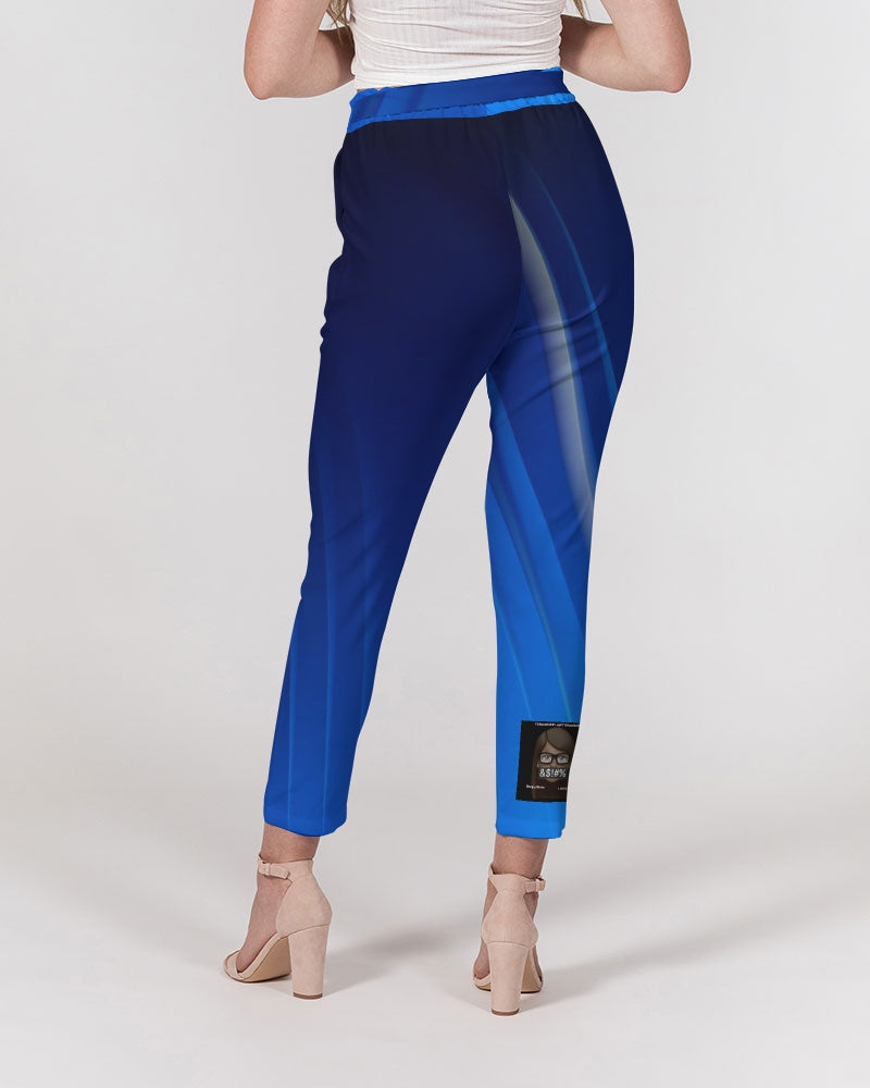 Angry  Blue Women's Belted Tapered Pants